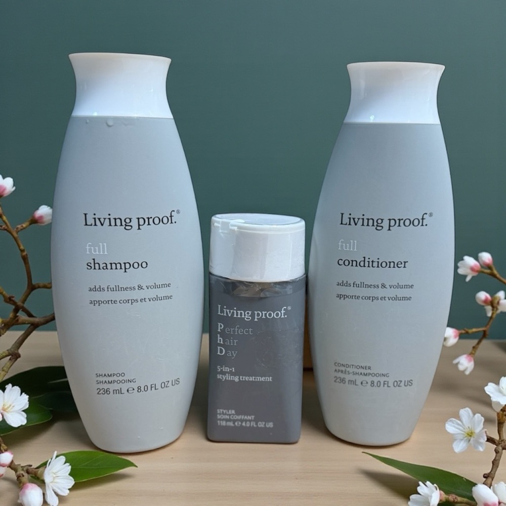 Living Proof Volumizing Hair Care Set Shampoo Conditioner Styling 20 oz